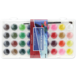 Acuarele pastile Daco 36 culori 23mm