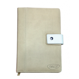 Agenda nedatata A6 160 pagini Daco AN611 - maro deschis, roz, turcoaz