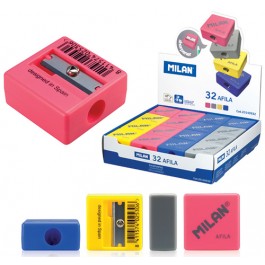 Ascutitoare plastic cu container Afila Milan