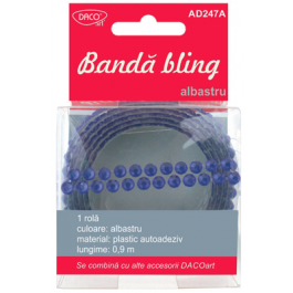 Banda bling - albastra