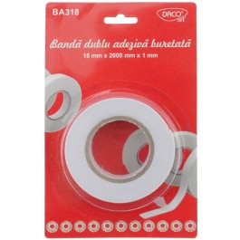 Banda dublu adeziva buretata 1.8 x 20 Daco