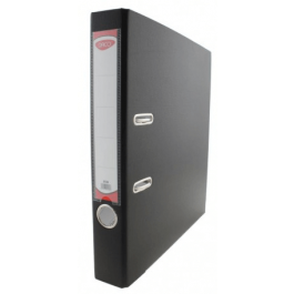 Biblioraft plastifiat ingust 5 cm Daco Negru