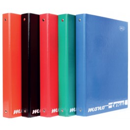 Caiet mecanic laminat 4 inele A4 Daco - Negru