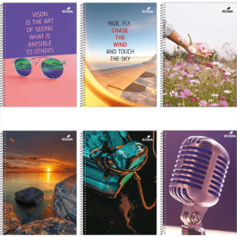 Caiet spira A4 80 file Ecada 