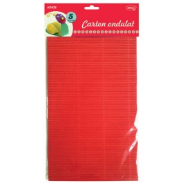 Carton ondulat colorat Daco 5 buc/set