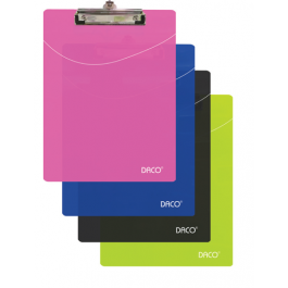 Clipboard plastic simplu A4 Daco - negru