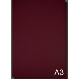 Coperta carton imitatie piele A3 - Rosu Bordo