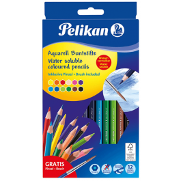 Creioane colorate acuarela Pelikan 12 culori
