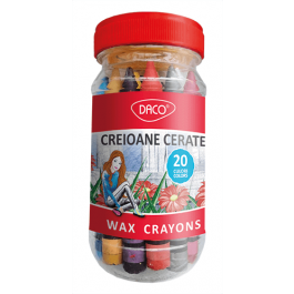 Creioane colorate cerate Daco 20 culori