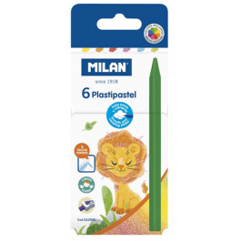 Creioane colorate cerate Milan 6 culori