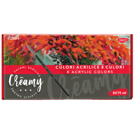 Culori acrilice Daco Creamy 8 culori 75ml