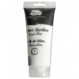 Culori acrilice SCF 200 ml - Alb Titan
