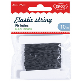 Elastic fir intins Daco 10m negru
