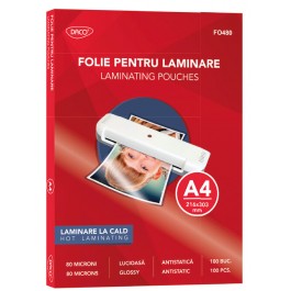 Folie laminare Daco A4 80 microni lucioasa 100 buc