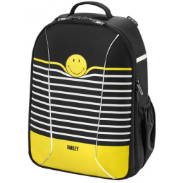 Ghiozdan ergonomic Herlitz Be.Bag Airgo Smiley World Black Stripes