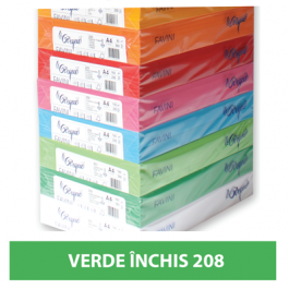 Hartie colorata A4 80g Favini 208 - verde inchis
