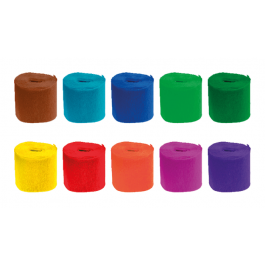 Hartie creponata colorata Daco 10 culori - 5 cm 