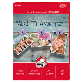 Hartie foto lucioasa Daco A4 180g 20 coli