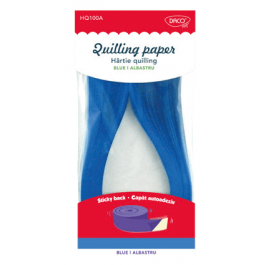 Hartie quilling Uni Daco 0.5 x 42.5 cm - Albastra
