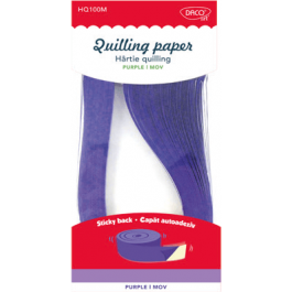 Hartie quilling Uni Daco 0.5 x 42.5 cm - Mov