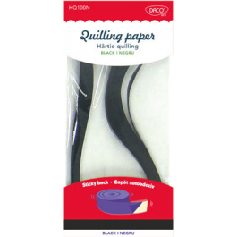 Hartie quilling Uni Daco 0.5 x 42.5 cm - Negru