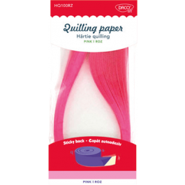 Hartie quilling Uni Daco 0.5 x 42.5 cm - Roz