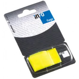 Index autoadeziv cu dispenser Info Flags 43x25mm  - galben