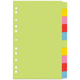 Index din carton 10 culori set