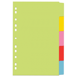 Index din carton 5 culori set