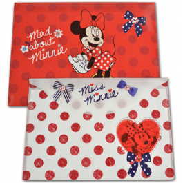 Mapa plastic cu buton Minnie Mouse