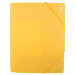 Mapa plastic cu elastic A4 Daco - Galbena