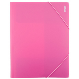 Mapa plastic cu elastic A4 Daco - Roz