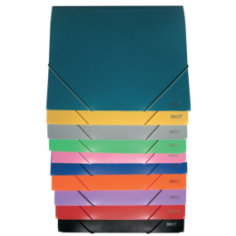 Mapa plastic cu elastic A4 Daco - diferite culori