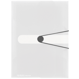 Mapa plastic buton cu elastic A4 30mm Herlitz EOTG - Alb