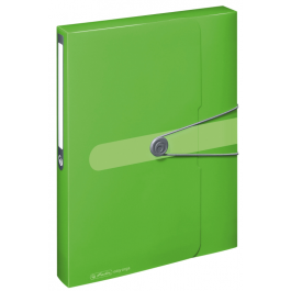 Mapa plastic buton cu elastic A4 40mm Herlitz EOTG - Verde Opac