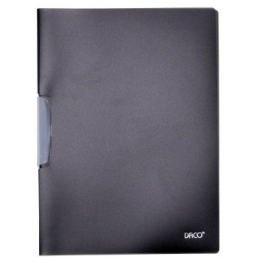 Mapa plastic cu clips A4 Daco - Negru