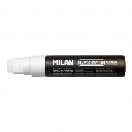 Marker pentru sticla Fluoglass Jumbo Milan - Alb