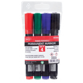 Marker permanent Daco 4 culori set
