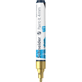 Marker vopsea acrilica Paint-It 320 4 mm Schneider Auriu