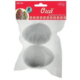 Oua polistiren 8cm Daco 2buc/set