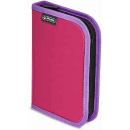Penar echipat 34 piese Herlitz 1 fermoar si 2 extensii - Magenta