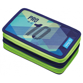 Penar echipat Herlitz 3 fermoare - Green Goal