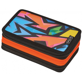 Penar echipat Herlitz 3 fermoare Neon Art