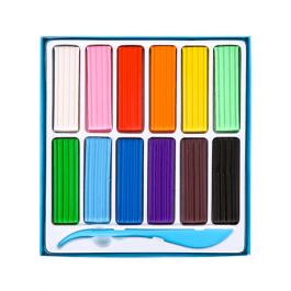 Plastilina 12 culori Deli 240g