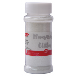 Pudra glitter Monosararita glitter - Alb