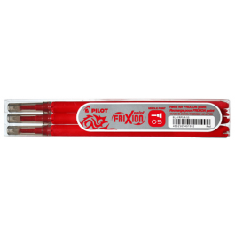 Rezerve Pilot FriXion 0.5 mm Vf subtire 3buc/set - rosu