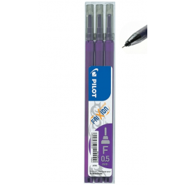 Rezerve Pilot FriXion 0.5 mm Vf subtire point 3buc violet