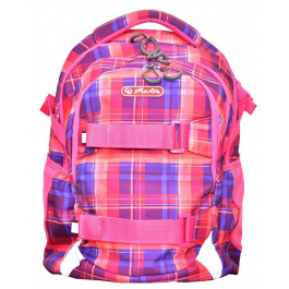 Rucsac Herlitz Wave Pink Checkers