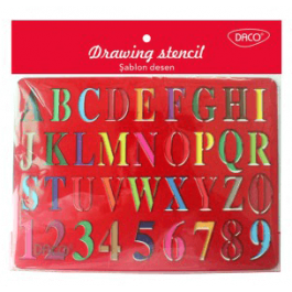 Sablon desen Alfabet Daco 