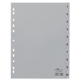 Separatoare index din plastic cifre 1-10